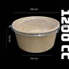 bowl kraft 1200 cc con tapa pp x caja
