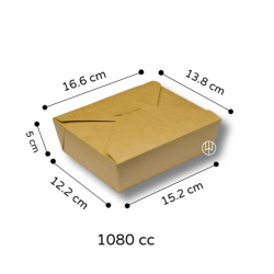 Caja kraft cierre cruzado...