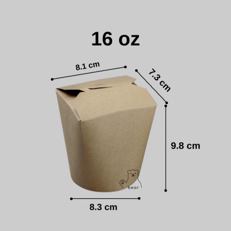 Caja kraft noodle/comidas/papas 16oz c/u x 50 unids.