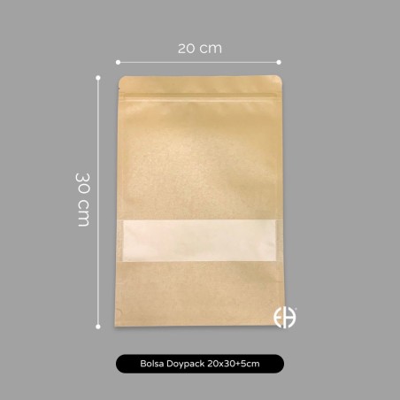 bolsa doypack 20x30+5cm 100 unids