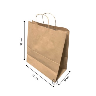 bolsa con manilla 35x18x39cm 50 unids.