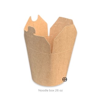 Caja kraft noodle/comidas/papas 26oz 100 unids