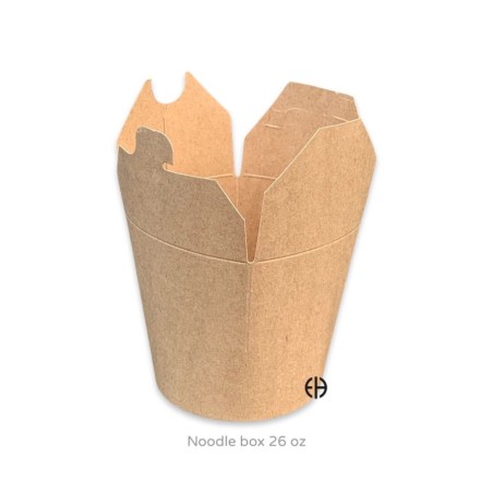 Caja kraft noodle/comidas/papas 26oz 100 unids