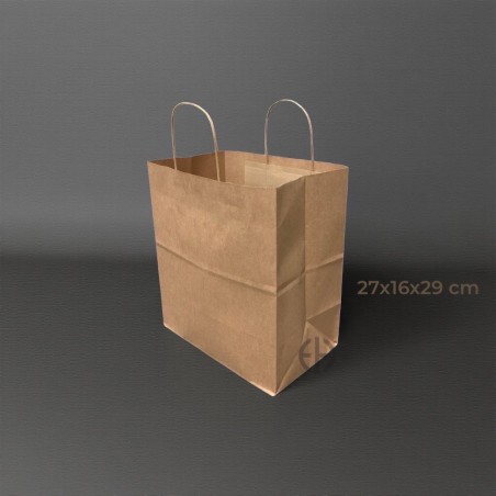 bolsa con manilla 27x16x29cm 50 unids.