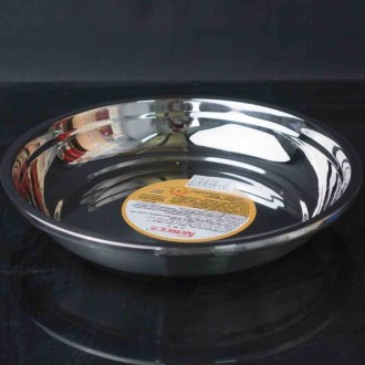 plato de acero 20cm 3 unids
